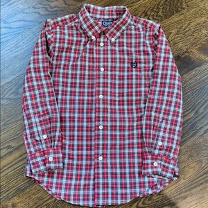 Chaps Red and Green Checkered Shirt - Size 7